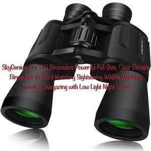 SkyGenius 10x50 Binocular Full-Size Birdwatch Stargazing Low Light Night Vision